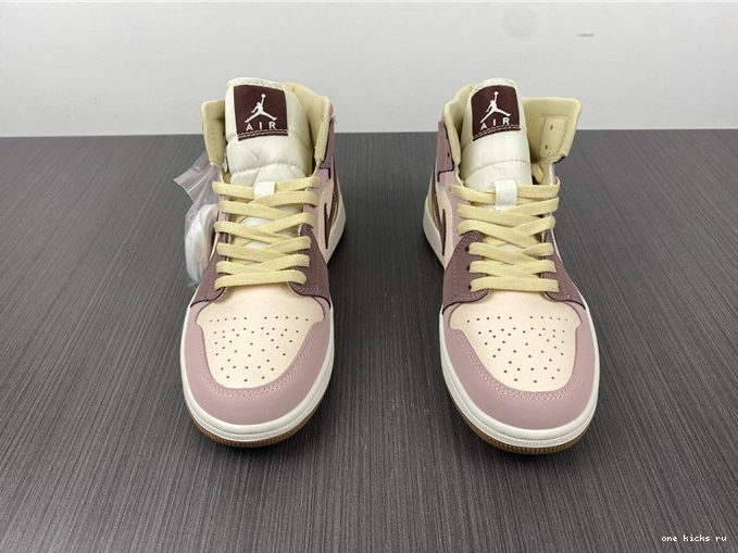 Rep Onekick Dark 3697 Mauve Pony Smoky Jordan1 Mid Modern DO7440- SE 1014